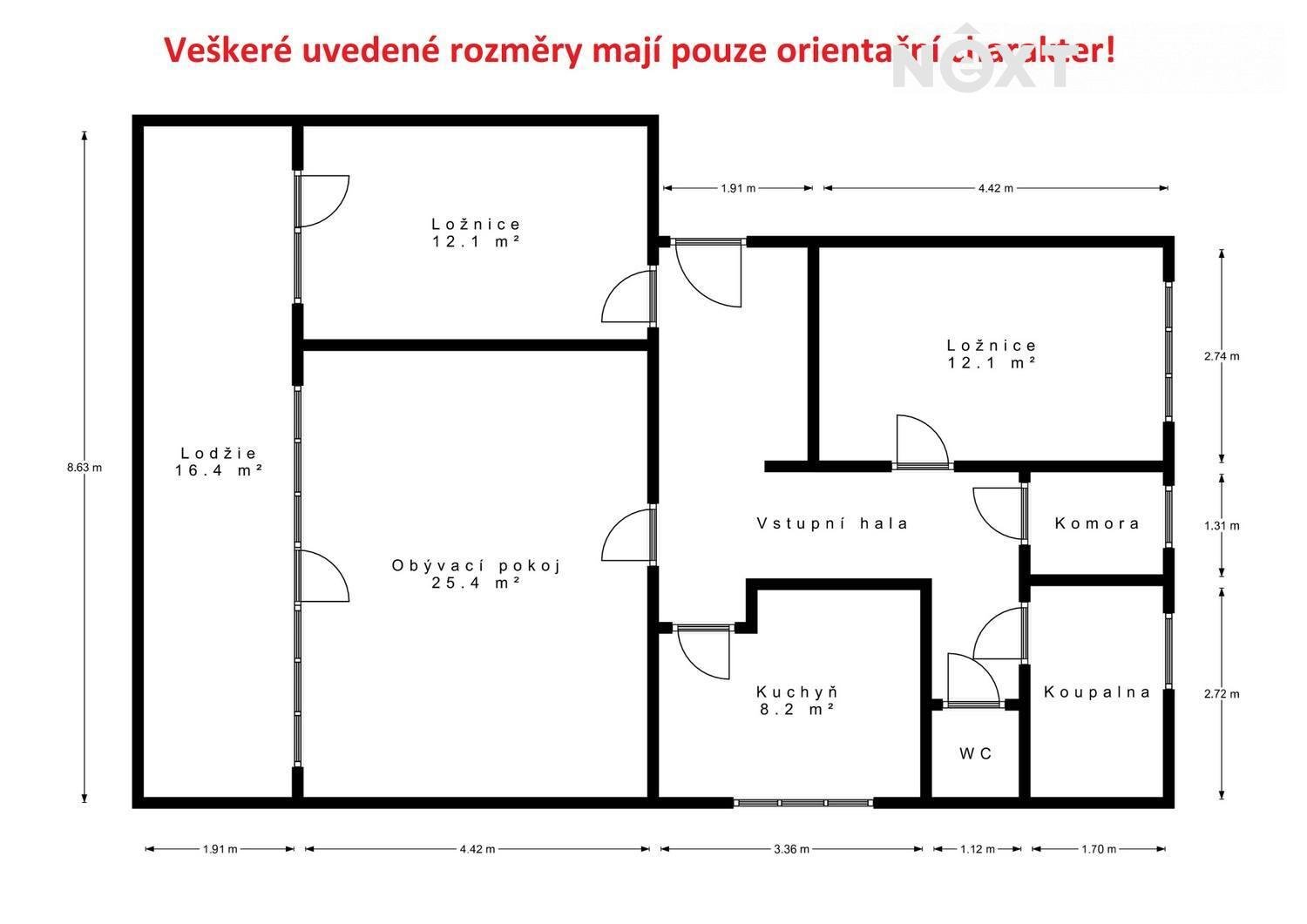 Pronájem byt 3+1, 102㎡|Hlavní město Praha, Praha, Praha 4, Krč, Rodvinovská 1556/2, 14000