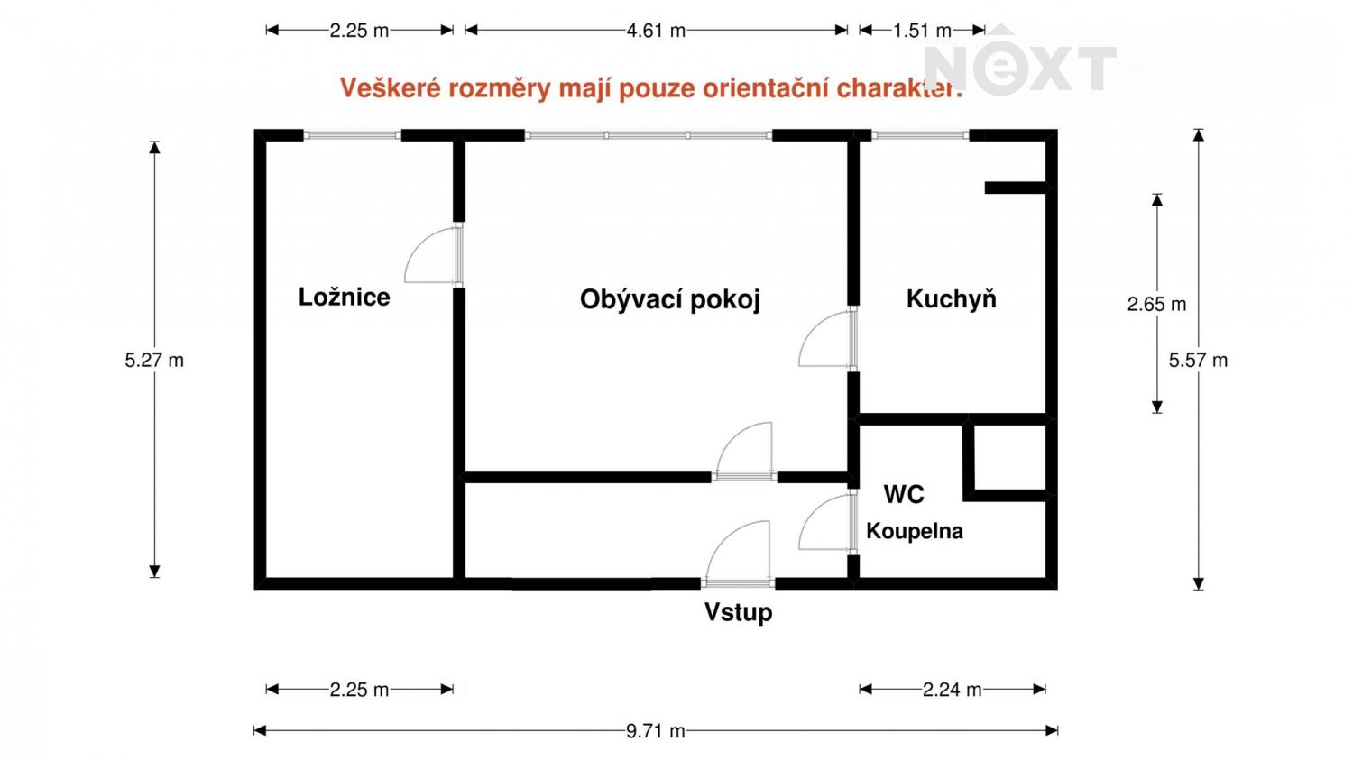 Prodej byt 2+1, 44㎡|Hlavní město Praha, Praha, Praha 5, Hlubočepy, Renoirova 622/5, 15200