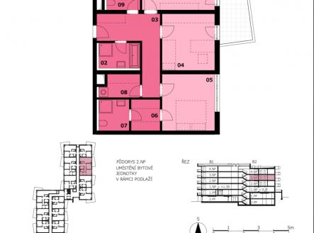 Prodej bytu, 3+kk, 91 m²