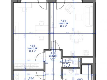 Prodej bytu, 2+kk, 61 m²