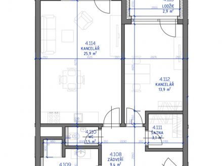 Prodej bytu, 2+kk, 62 m²