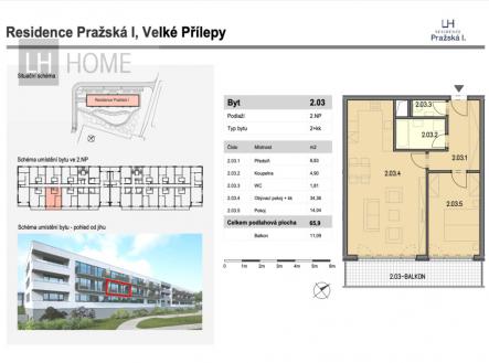 Prodej bytu, 2+kk, 66 m²