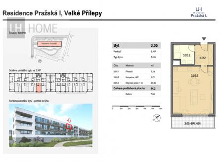 Prodej bytu, 1+kk, 44 m²