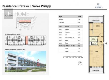 Prodej bytu, 2+kk, 67 m²