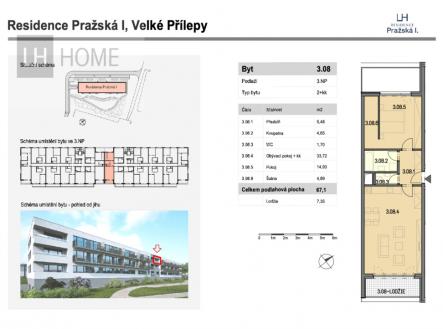 Prodej bytu, 2+kk, 67 m²