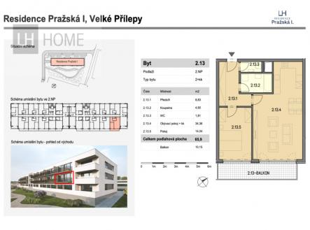 Prodej bytu, 2+kk, 66 m²