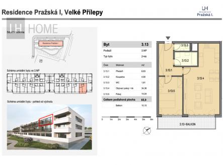 Prodej bytu, 2+kk, 66 m²