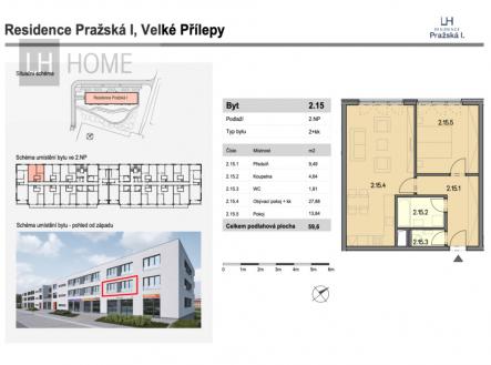 Prodej bytu, 2+kk, 60 m²