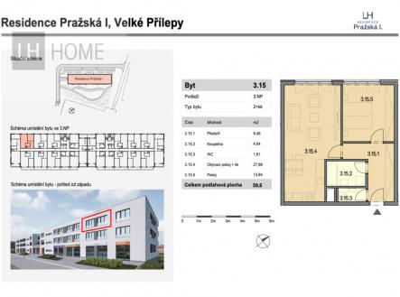 Prodej bytu, 2+kk, 60 m²