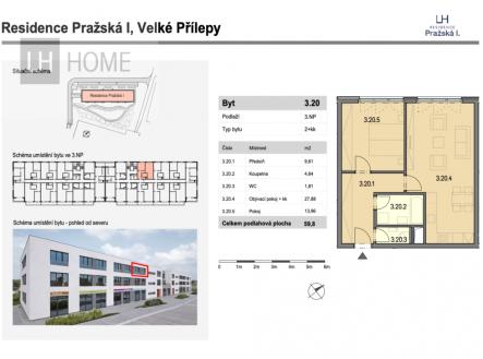 Prodej bytu, 2+kk, 60 m²
