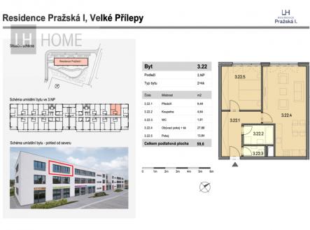 Prodej bytu, 2+kk, 60 m²