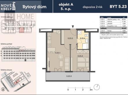 Prodej bytu, 2+kk, 44 m²