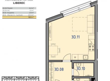 Prodej bytu, 1+kk, 35 m²