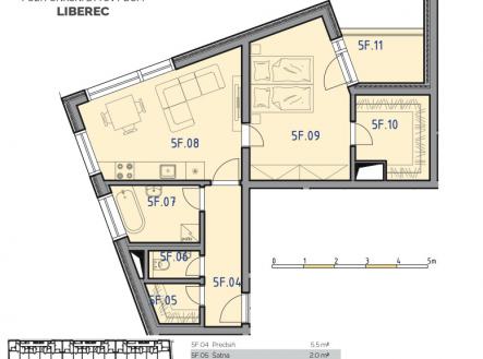 Prodej bytu, 2+kk, 55 m²