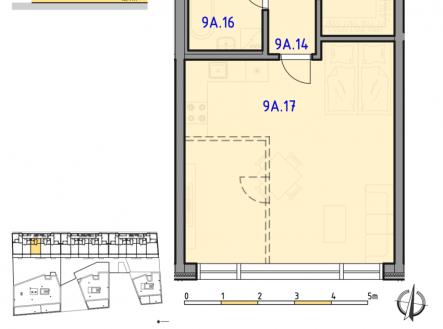 Prodej bytu, 1+kk, 52 m²