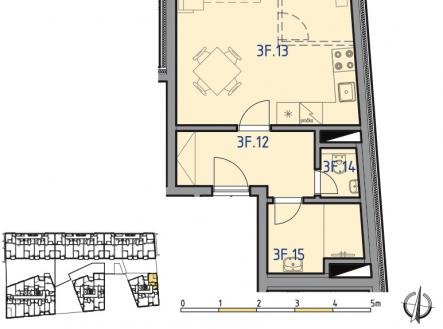 Prodej bytu, 1+kk, 37 m²