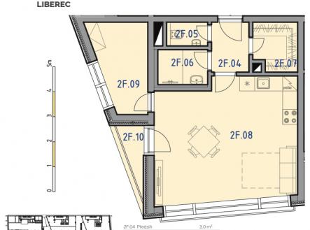 Prodej bytu, 2+kk, 49 m²