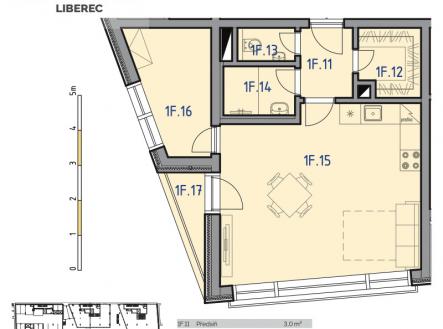 Prodej bytu, 2+kk, 49 m²