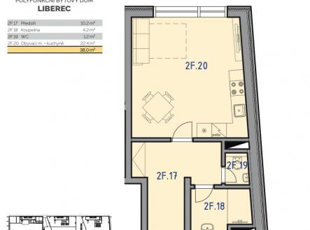 Prodej bytu, 1+kk, 41 m²