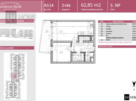 Prodej bytu, 2+kk, 62 m²