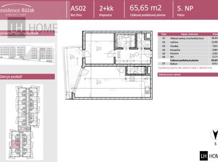 Prodej bytu, 2+kk, 65 m²
