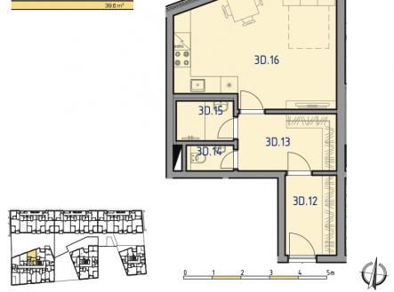 Prodej bytu, 1+kk, 42 m²