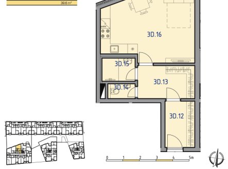 Prodej bytu, 1+kk, 42 m²