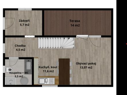 Pronájem - dům/vila, 75 m²