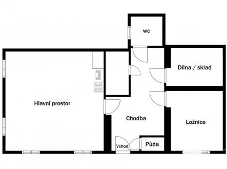 Prodej - chata/rekreační objekt, 55 m²