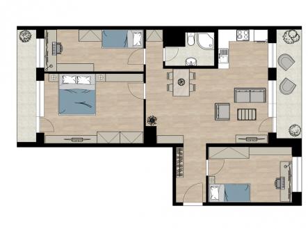 Prodej bytu, 4+kk, 103 m²