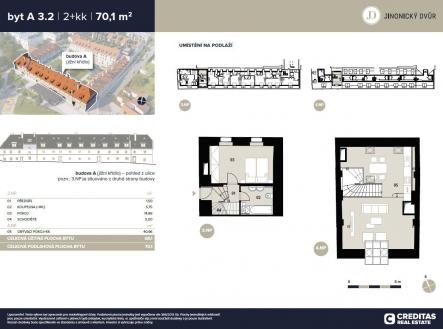 Prodej bytu, 2+kk, 70 m²