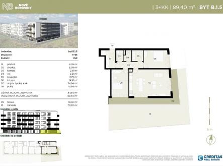 Prodej bytu, 3+kk, 89 m²