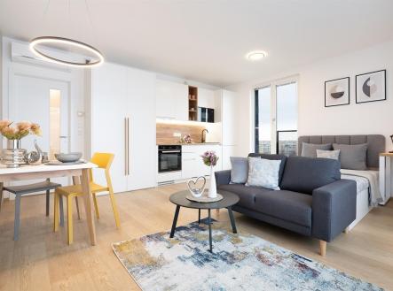 Pronájem bytu, 1+kk, 33 m²