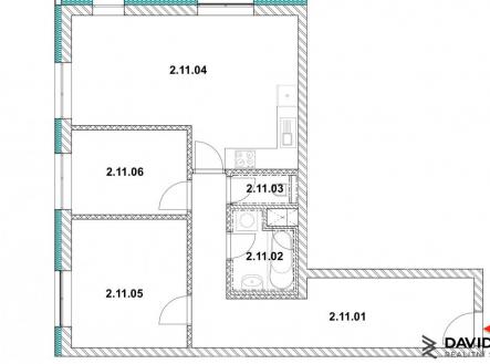 Prodej bytu, 3+kk, 71 m²