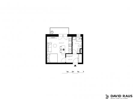 Prodej bytu, 1+kk, 30 m²
