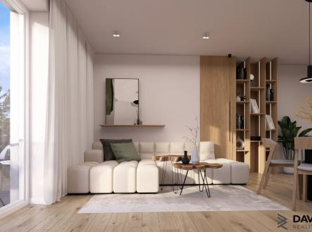Prodej bytu, 2+kk, 53 m²