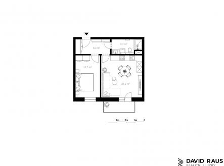 Prodej bytu, 2+kk, 45 m²
