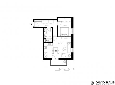Prodej bytu, 2+kk, 54 m²