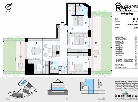 Prodej bytu, 4+kk, 123 m²