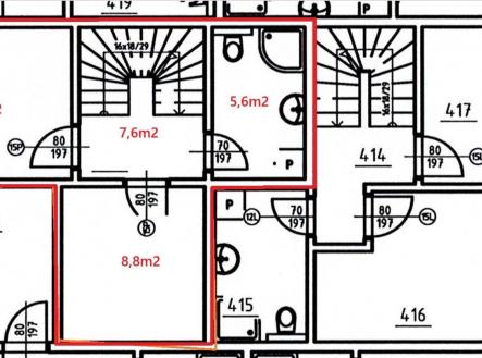 Pronájem bytu, 3+kk, 66 m²