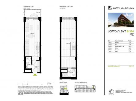 Prodej bytu, 3+kk, 66 m²