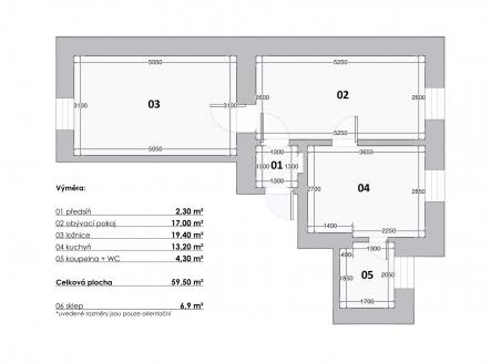 Prodej bytu, 3+kk, 66 m²