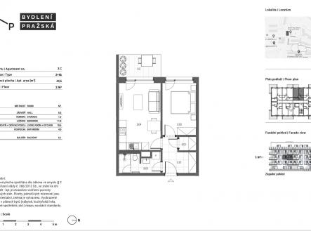 Prodej bytu, 2+kk, 44 m²