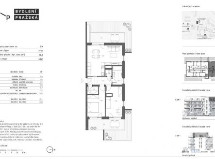Prodej bytu, 3+kk, 77 m²