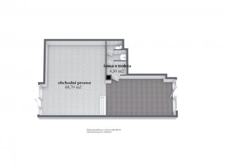 Prodej obchodní prostor, 68 m²