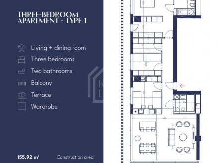 Prodej bytu, 3+1, 177 m²