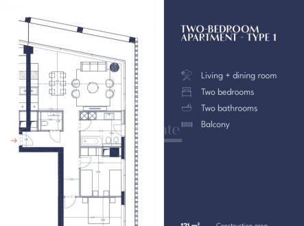 Prodej bytu, 2+kk, 134 m²