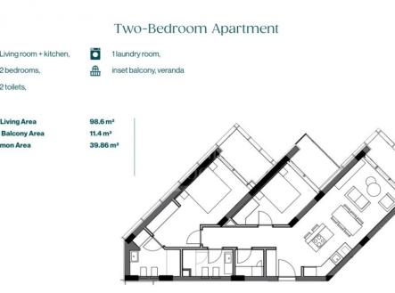 Prodej bytu, 2+1, 99 m²