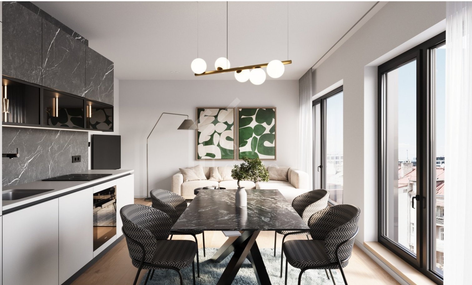 Prodej byt, 3+kk, 74,80 m2 včetně předzahrádky, Košická, Praha 10 - Vršovice