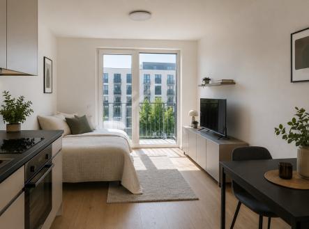 Pronájem bytu, 1+kk, 29 m²